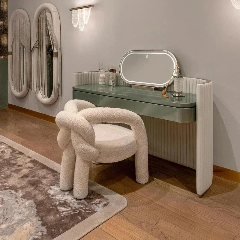 New arrive Modern Princess Dressers Bedroom Organizer  Home Furniture Luxury Vanity Makeup Dresser Mirror Set Women