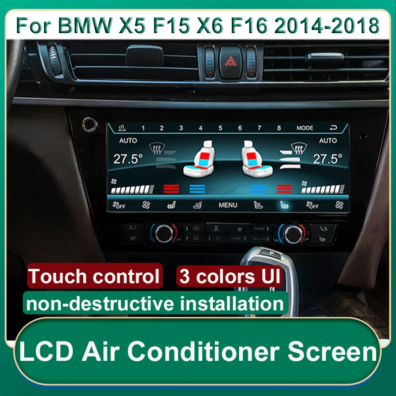 LCD Air Conditioning For BMW X5 F15 X6 F16 2014-2018 Panel Display Multifunction