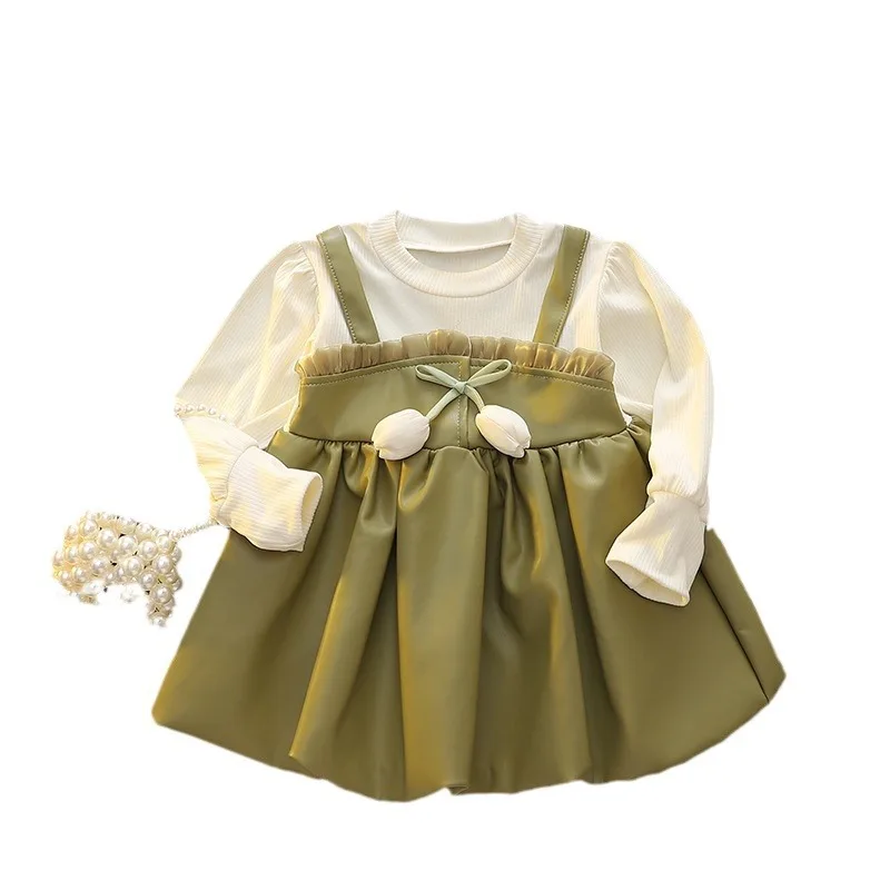 Children's Girls Dresses Spring Autumn Baby Clothes Long Sleeve Print Dresses For Girls Fashion Kids Clothing Outfit 10M-4Years image 5