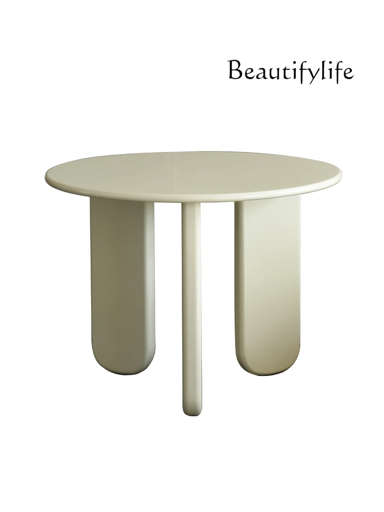 

Nordic Simple Dining Table Household Small Apartment Light Luxury Table Dining Household Solid Wood Round Table