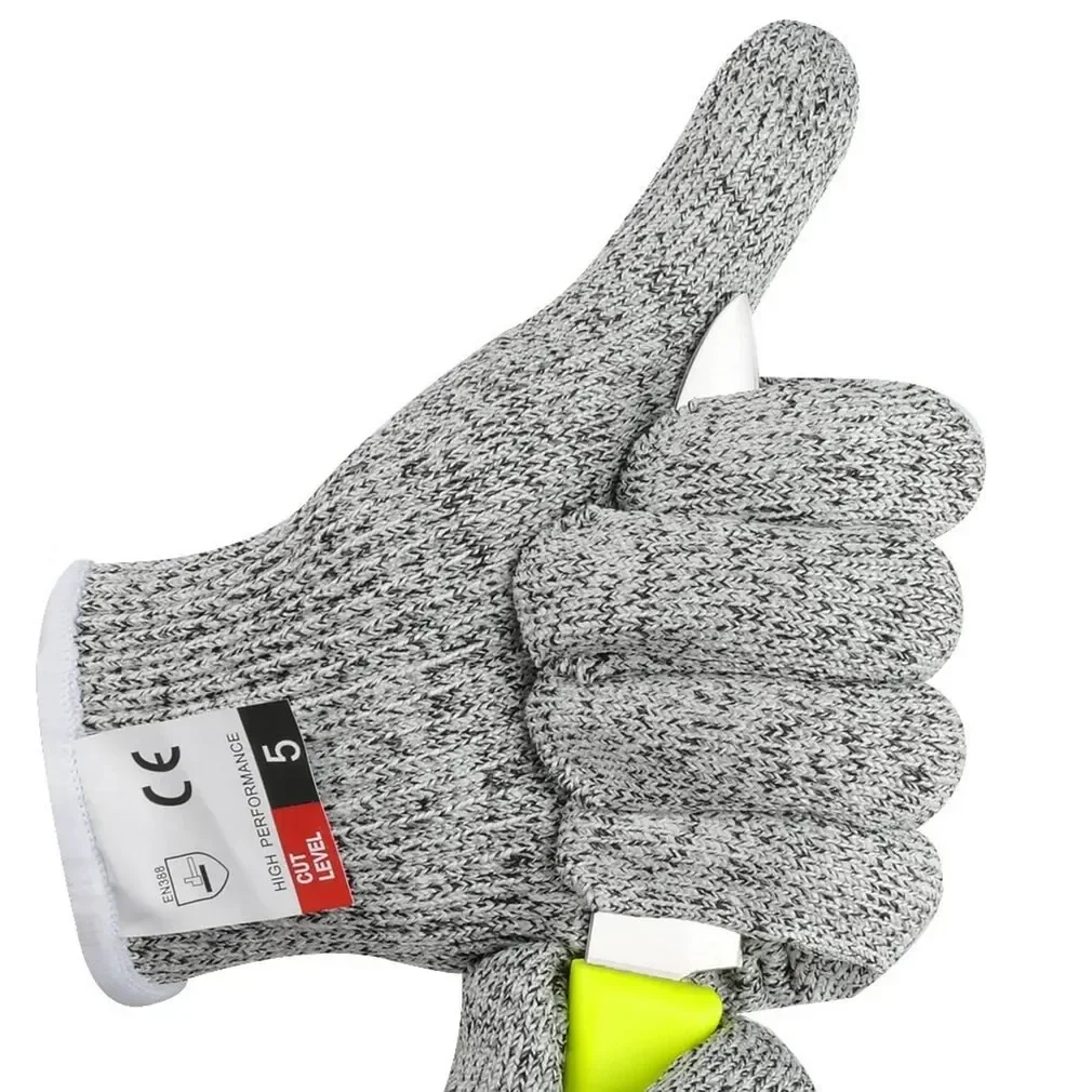 Hot Level 5 Protection Safety Anti Cut Gloves High-strength Kitchen Cut Resistant Gloves For Fish Meat Cutting Safety