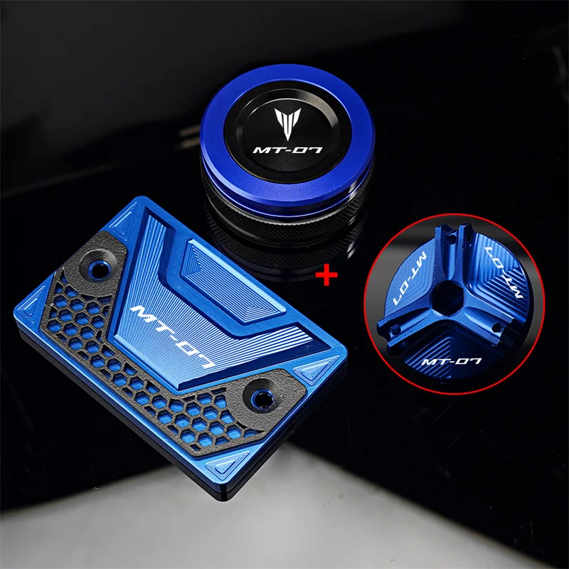 أغطية سائل فرامل أمامية خلفية للدراجات النارية ، غطاء حشو الزيت ، حماية لـ 41 ، FZ07 ، MT 07 ، XSR700 ، توي-توي + ، ملحقات MT07