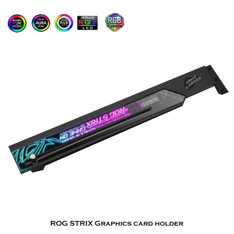 Suporte para placa gráfica XH01 ROG Strix HERCULX para RTX 4090 4080 4070 3090, ARGB GPU VGA Suporte 5V 3Pin ASUS AURA SYNC