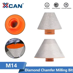 XCAN Diamond Chamfer Milling Bit Enlarge Hole Drilling Ceramic Tile Porcelain Marble Drilling Crown 5-35/20-48/27-82/35-75mm