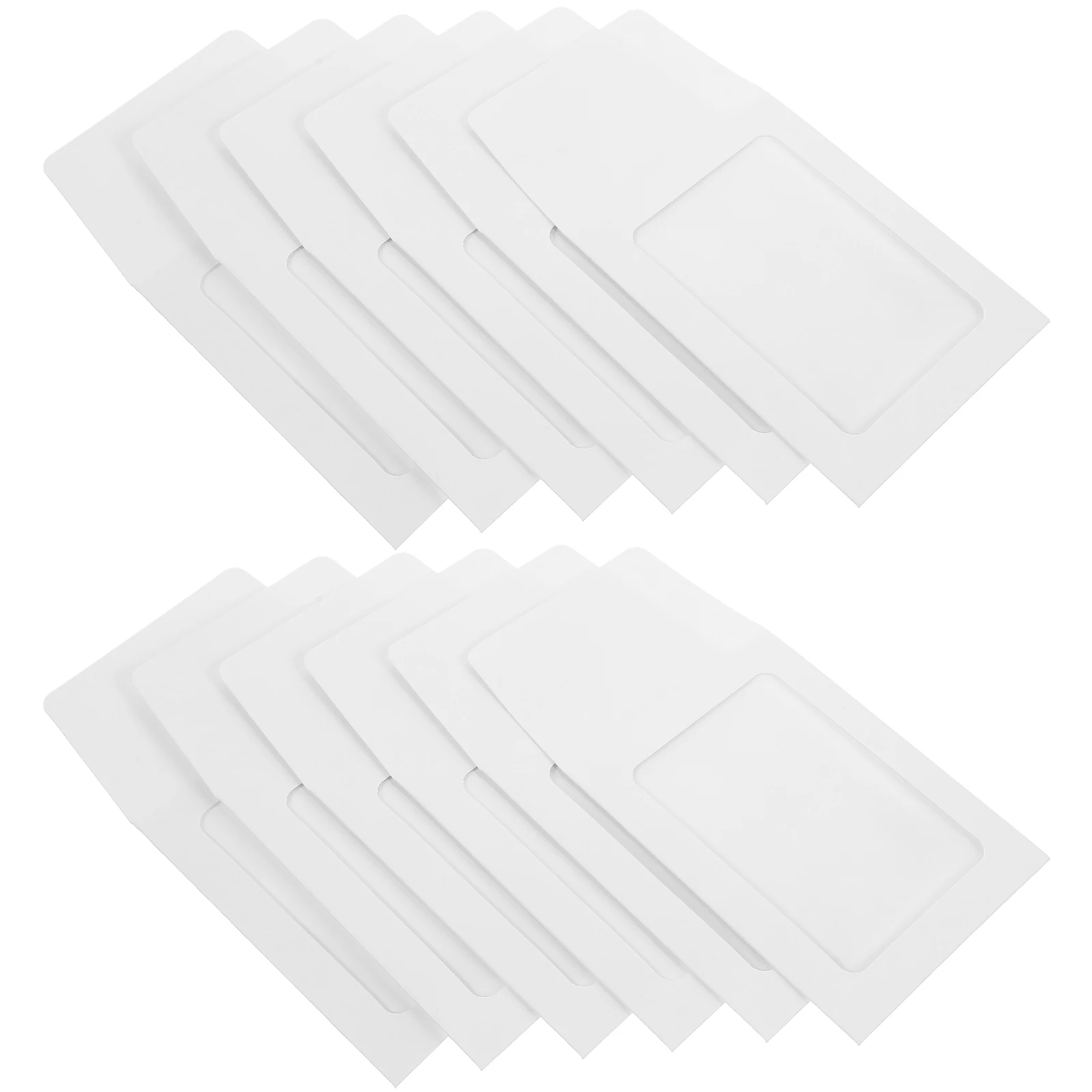 

20pcs Card Sleeves Clear Photo Kraft Paper Envelope Cover White DIY Transparent Game Picture Postcards Organizer Storage