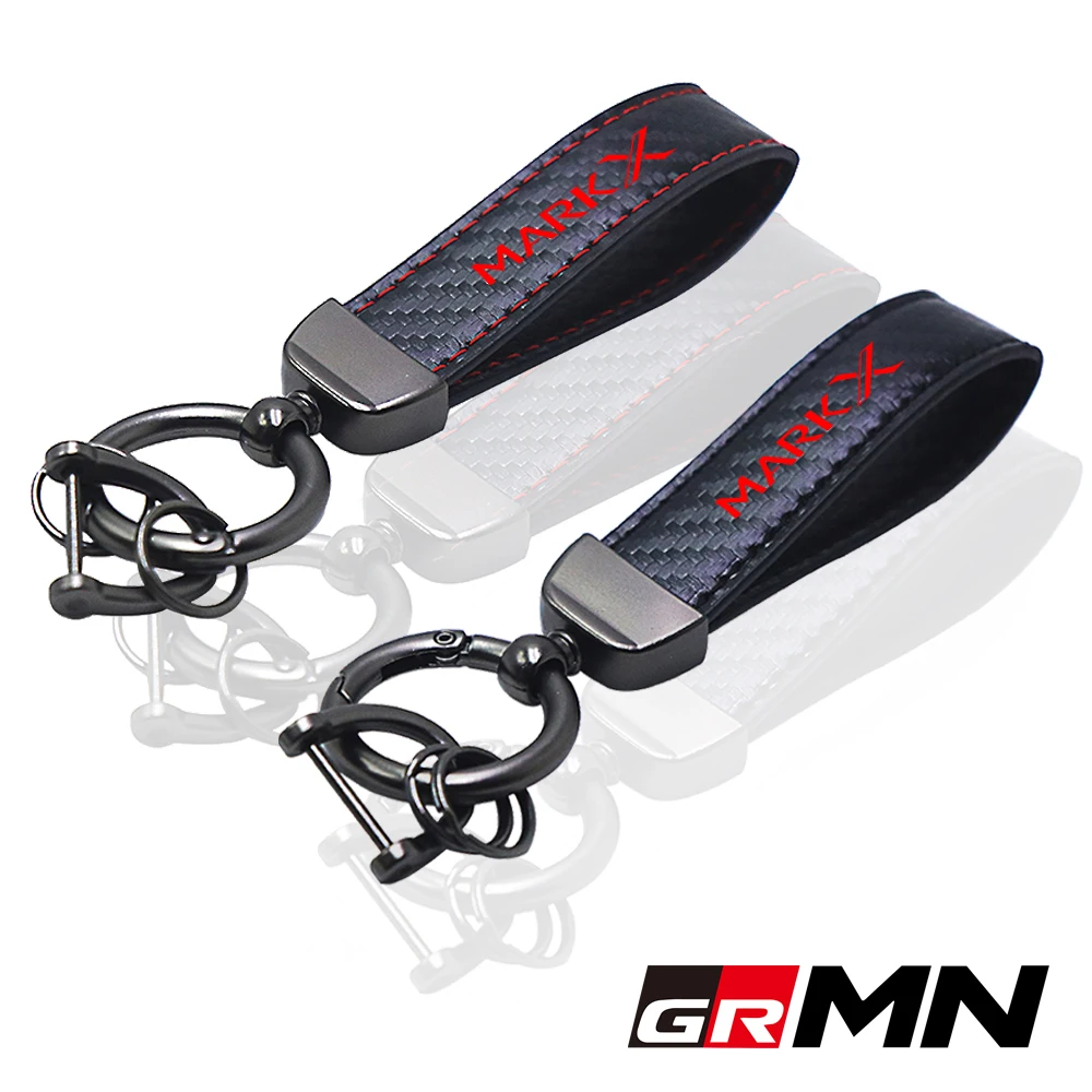 for Toyota MARKX MARK-X grmn premium 350s 300g facelift car Key chain Rings carbon fiber keychain car Accessories