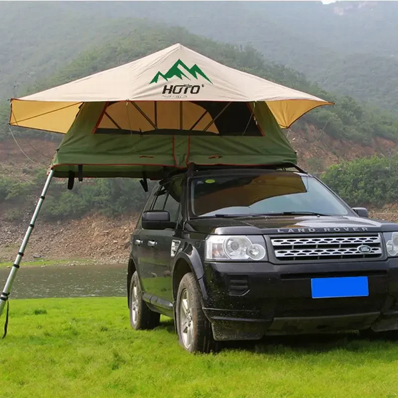 Soft Roof Top Car Tent Clamshell 4x4 Camping UV Resistant Waterproof Softtop 3-4 Person SUV Truck Car Roof Top Tent