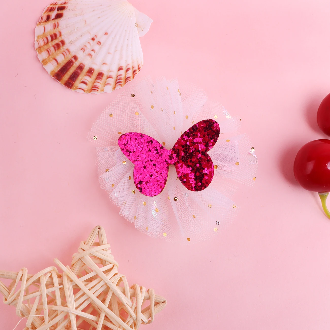 10 Stück handgefertigte glitzernde Haarspangen für Mädchen, Spitzen-Haarspangen, Alligator-Clips & Haarschleifen, niedliche Haaraccessoires für Mädchen – Detail 9