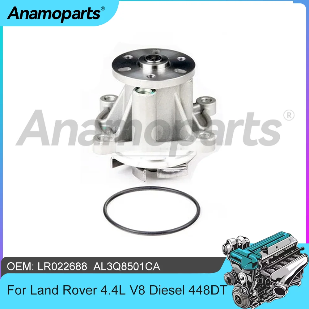 

Детали двигателя Водяной насос подходит для 448DT TDV8 4,4 л V8 Diesel для Land Rover Range Rover Range Rover Sport 4,4L 2010-2022 OEM LR022688