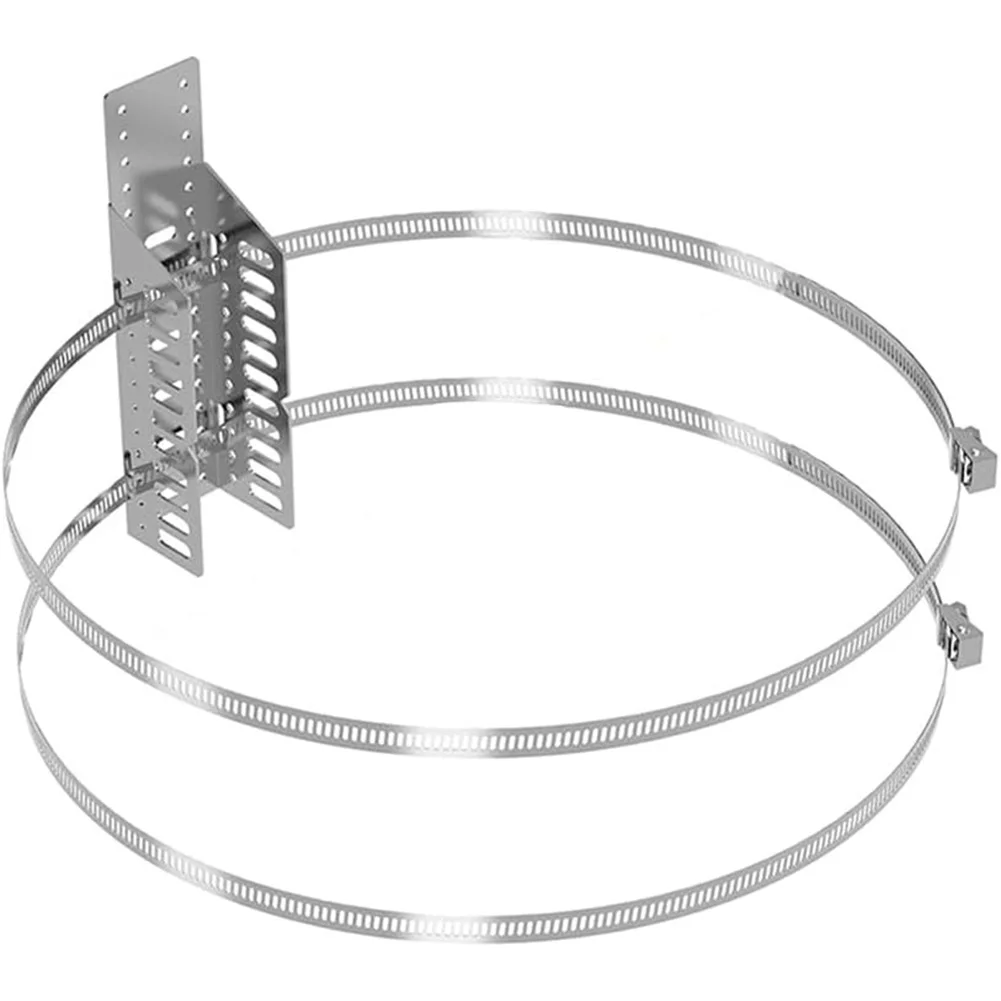 Water Heater Expansion Tank Bracket with 2 Shock Absorbing Strips for Wall Installation Supporting Cylindrical Expansion Tanks
