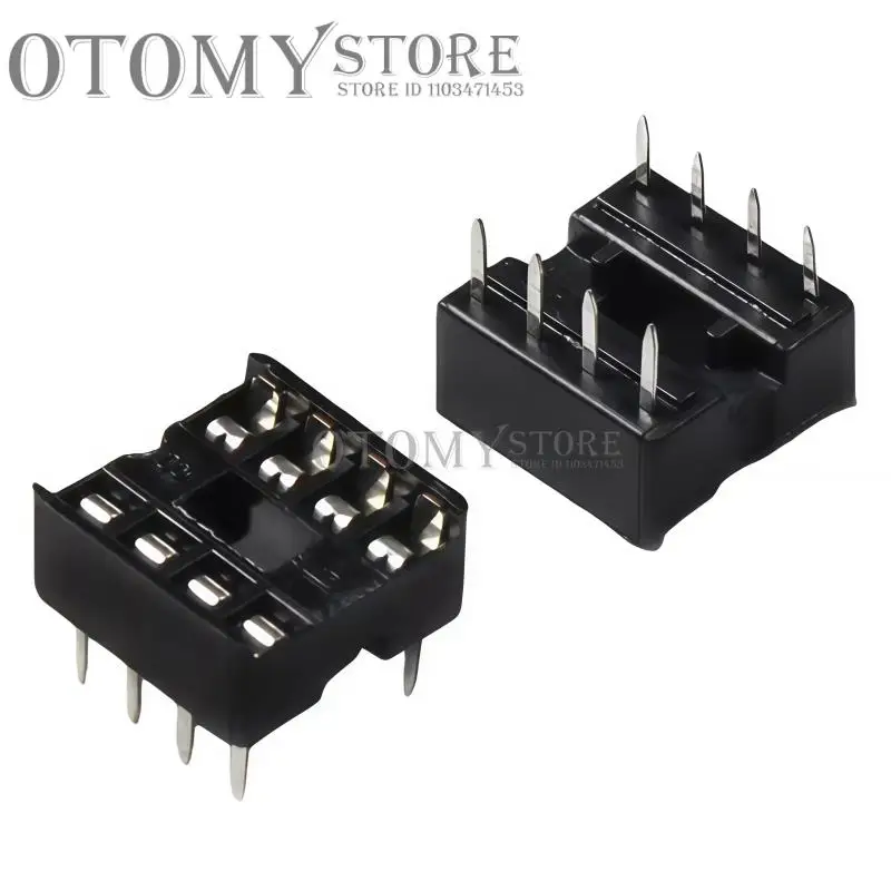 20PCS 8P Square Hole Directly Inserted into IC Socket DIP-8 Pin Chip Electronic Integrated Circuit Board Base 8PIN