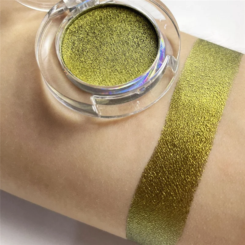 لوحة ظلال عيون بصرية ، عالية الصبغة ، متعددة الألوان ، معدنية ، لمعان العين ، مستحضرات تجميل ، 2 * *