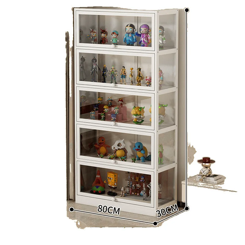 

Clear glass blind box storage rack household toys