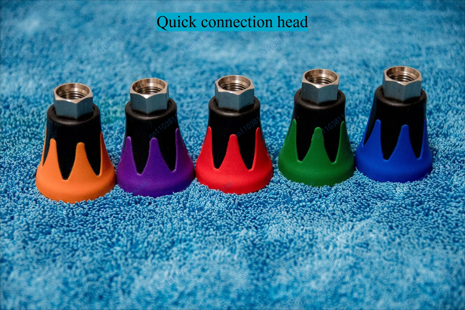 

3pcs High Pressure Washer Car Washing Nozzle Protection Soft Seat with 1/4 Quick Connector