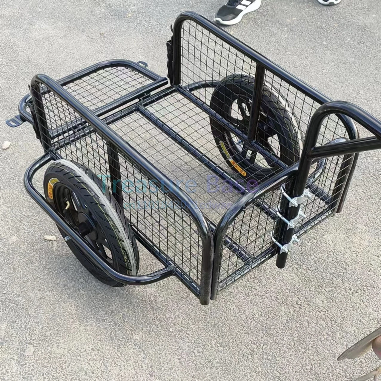 Outdoor Cart, Electric Bicycle, Rear Mounted Small Trailer, Stall for Cargo, Camping, Fishing, Tricycle