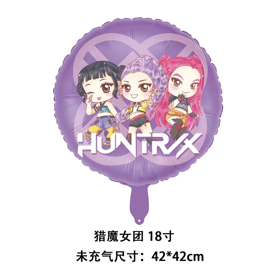 Kpop Demon Hunters Ballon Party Verjaardag Decor Ballon Mira Zoey Rumi Figuur Ballon Ornament Halloween/Kerst Kid Geschenken