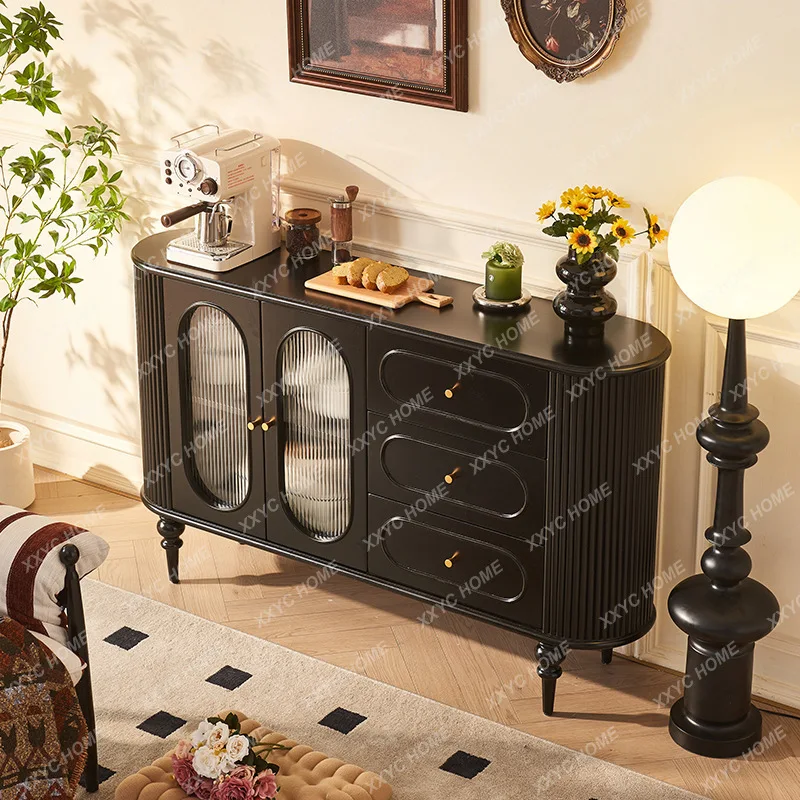 

Тумба из массива дерева SS, многофункциональный шкаф для хранения в стиле ретро для гостиной с функцией чайной церемонии