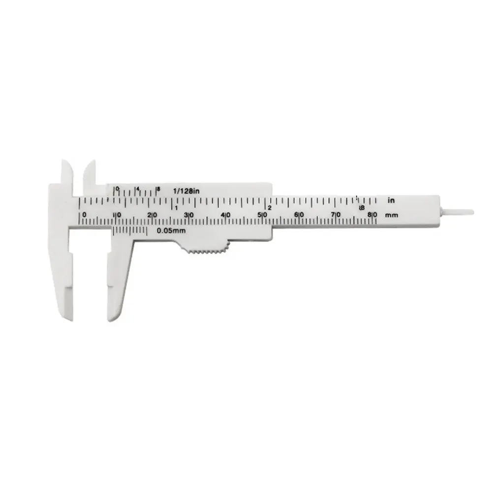 

Mini Plastic Vernier Caliper Gauge Micrometer 80MM Mini Ruler Accurate Measurement Tools Standard Vernier Caliper