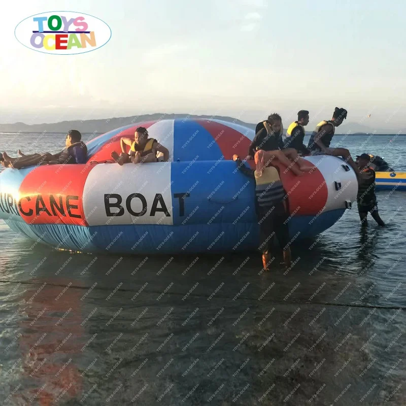 Inflatable Disco Boat Crazy UFO Inflatable Flying Boat for Water Sport Game