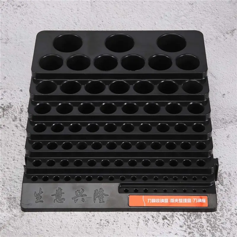 -[Retail TX] Drill Bit Storage Box Milling Cutter Saving Space Drill Finishing Holder Organizer Case Box For Home DIY Woodworkin
