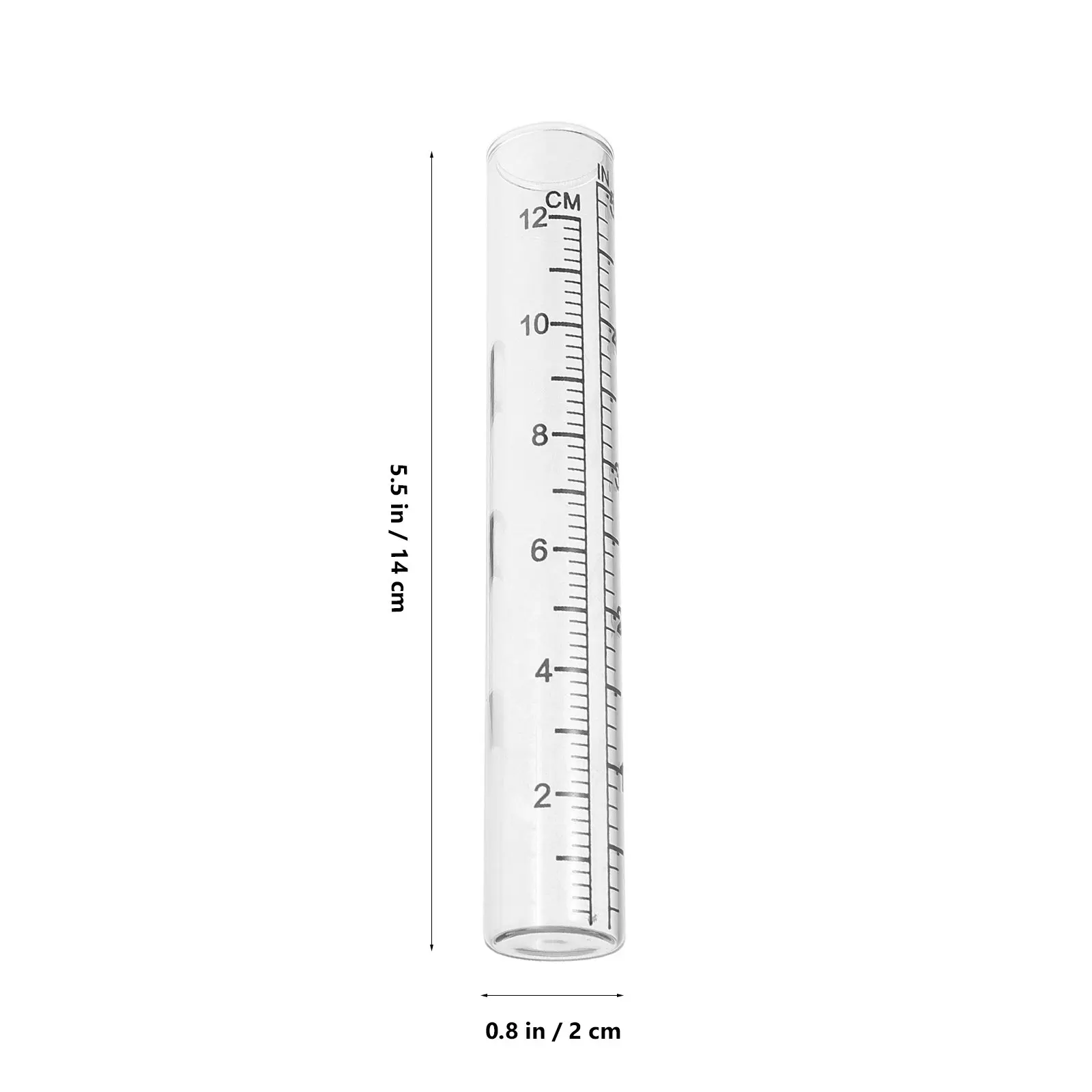 Glass Rain Gauge Stainless Steel Mounting Bracket Outdoor Rain Measuring Device Garden Yard Accurate Garden Water Gauge