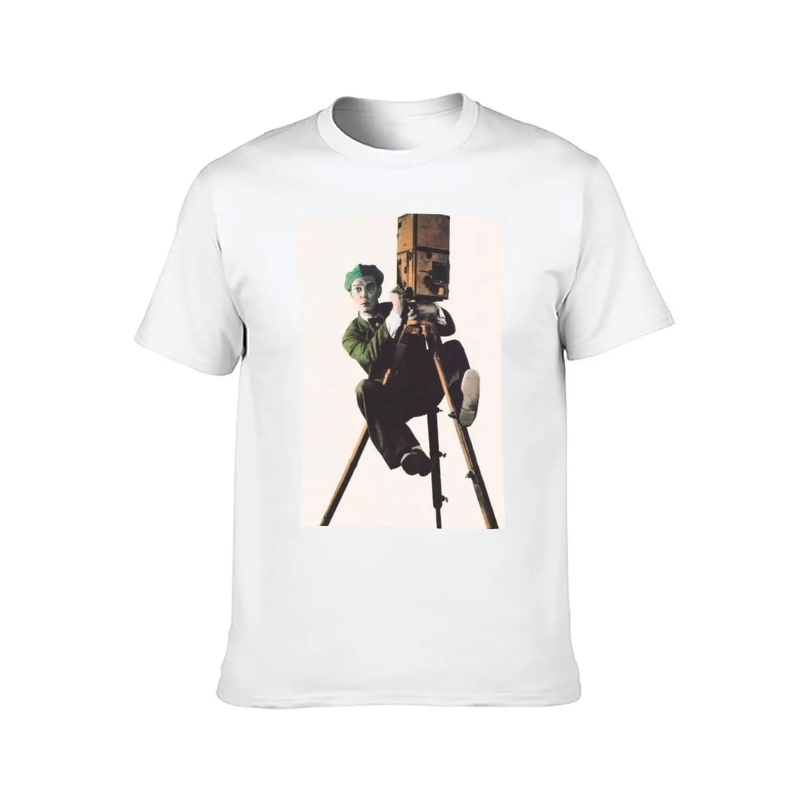 The Cameraman Buster Keaton T-Shirt t shirts for man cotton funny cotton t shirt man T-Shirt