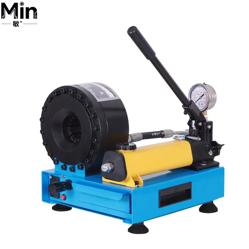 Logo 1 Inch Mini Portable 35kg Manual Hand Pipe Pressing Machine Hydraulic Hose Crimping Machine