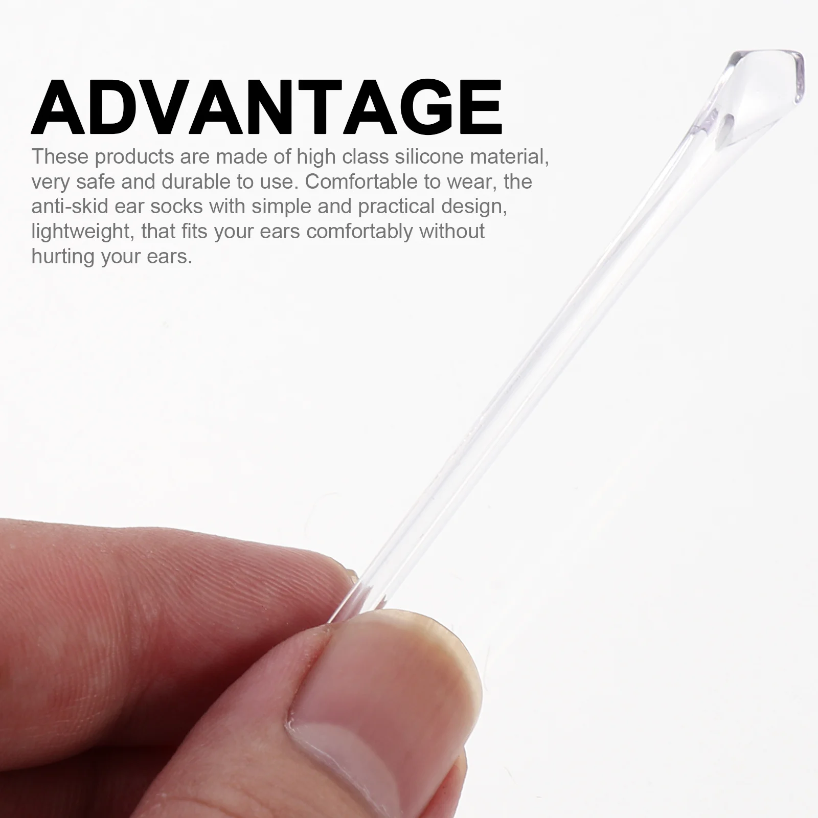 

15Pairs Comfortable Glasses Leg Sleeves Silicone Anti-Slip Ear Socks for Running Sports Fix Loose Eyewear Trendy Eyeglass End