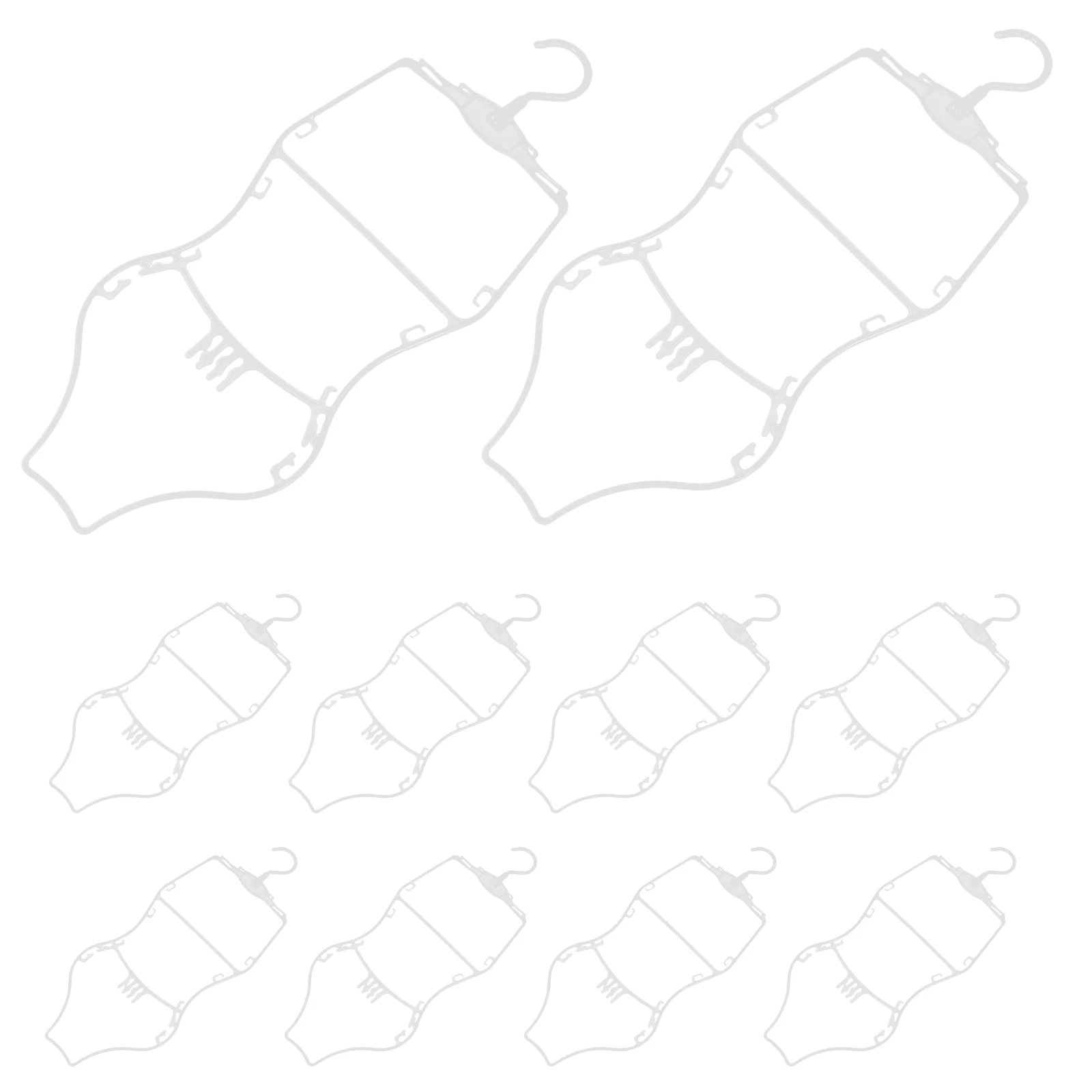 

10Pcs Swimwear Hangers Body Shape Display Rack for 's Bikinis Lingerie Home Use Swimsuit Hangers