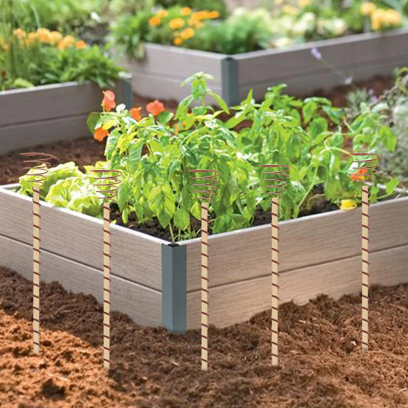 Electroculture Plant Stakes, Copper Electroculture Copper Gardening Antenna for Growing Garden, High-Yield, Eco-Frien Gardening