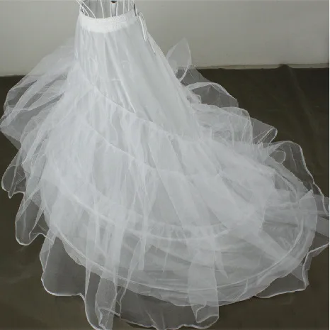 Crinoline de queue de mariée, robe de mariée complète, accessoires, fil d'acier, anneau en acier, grande jupe