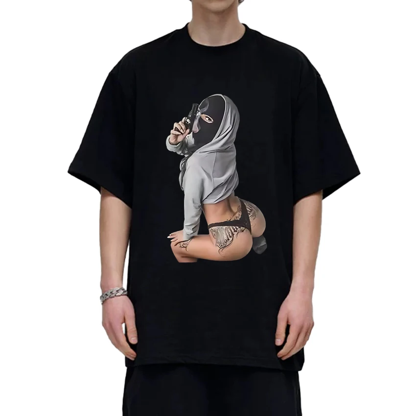 

2025 New in Europe and the United States casual short sleeve T-shirts Men Women harajuku vintage T shirt Unisex 100% Cotton Tops