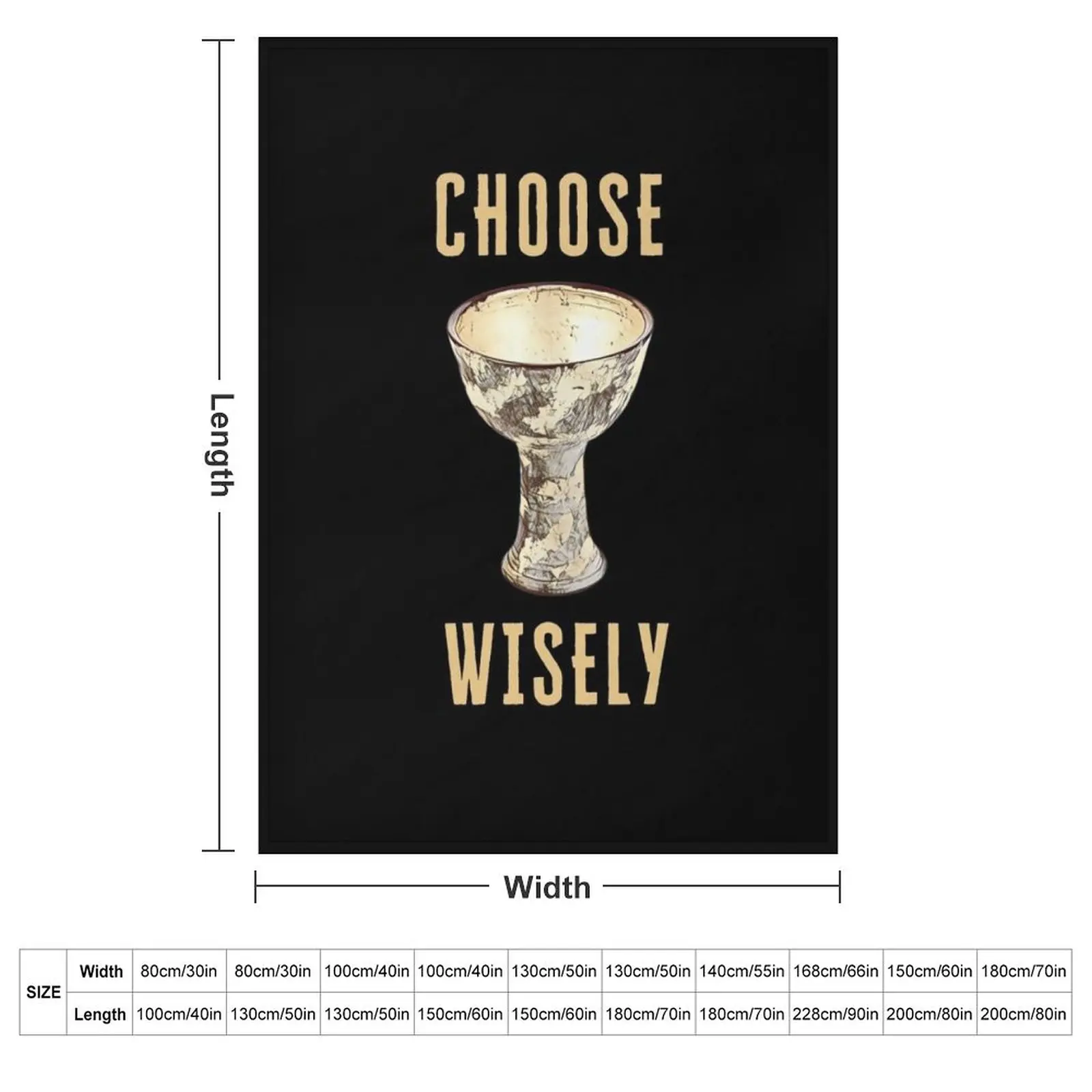 Choose Wisely - Indy - Funny Throw Blanket Tourist Retros Plush Blankets For Baby Blankets