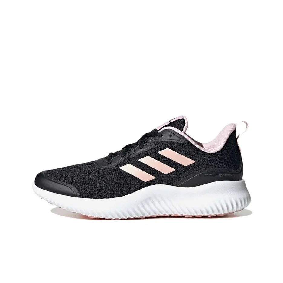 Adidas Alphacomfy Running Shoes Unisex Low Top Black/Pink GX1788