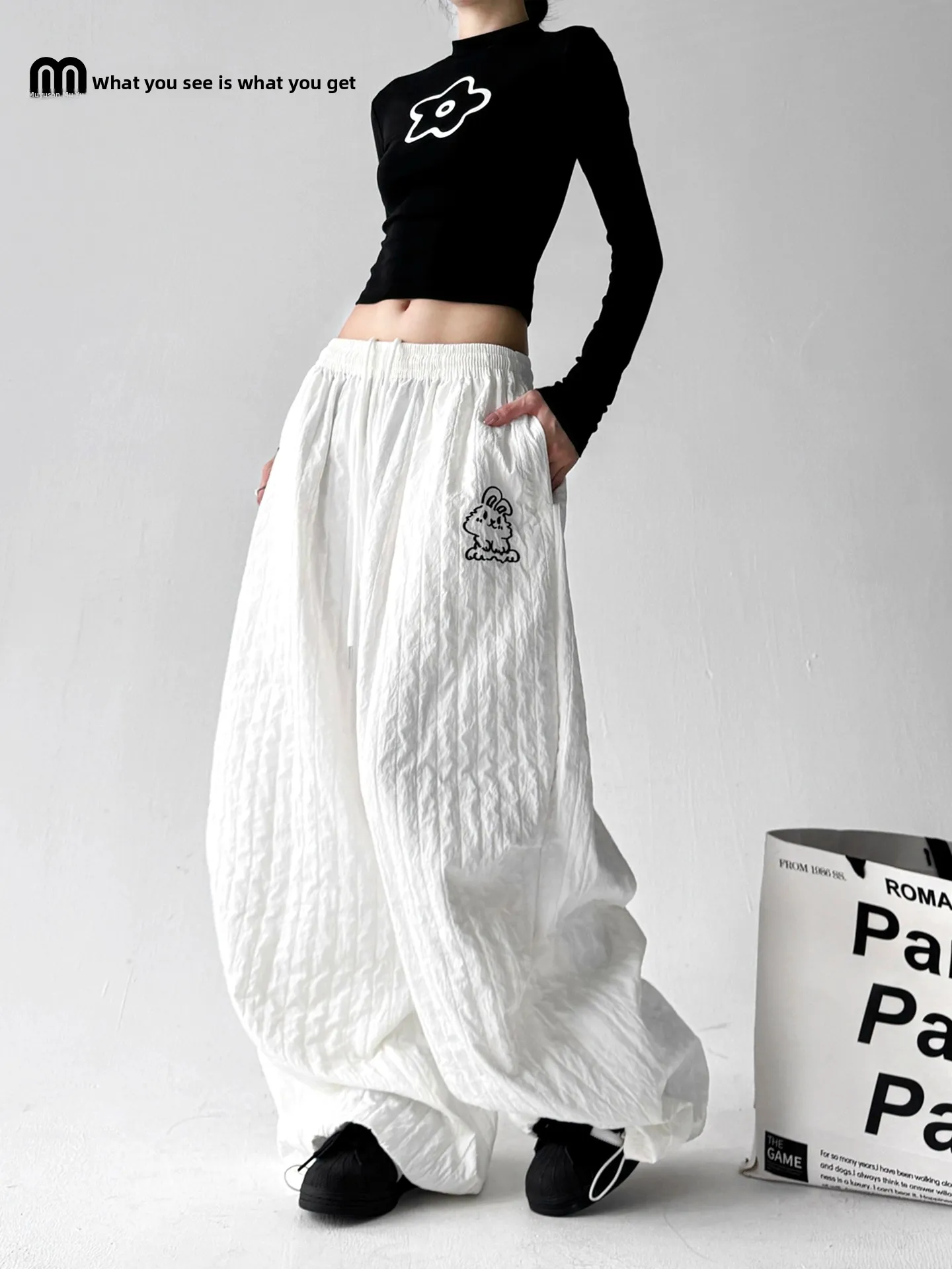 

High Waist Wide Leg Casual Pants Women's Spring Autumn Loose Fit Trousers Sli Straight Cut Pants for Tall Women