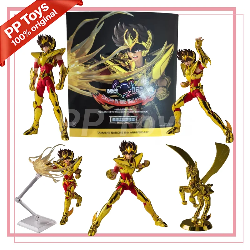 

BANDAI Saint Cloth Myth EX Пегас Сейя: Золотая лимитированная серия, фигурка аниме-персонажа, детская игрушка
