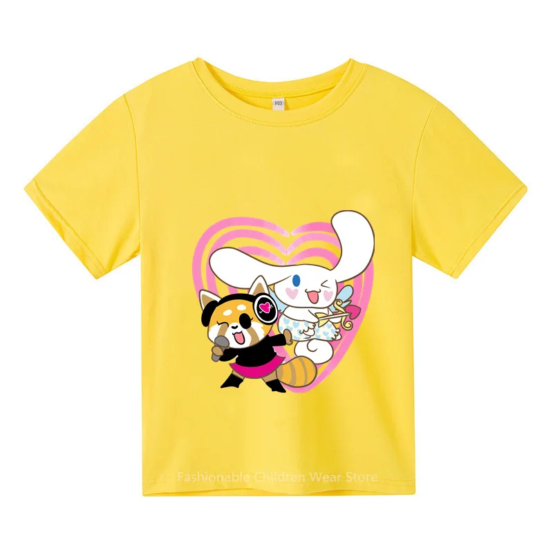 

Cute Cinnamoroll Cartoon T-shirt for Kids Summer Boys Girls Cotton Short Sleeve Tops Fashionable Outdoor Clothing