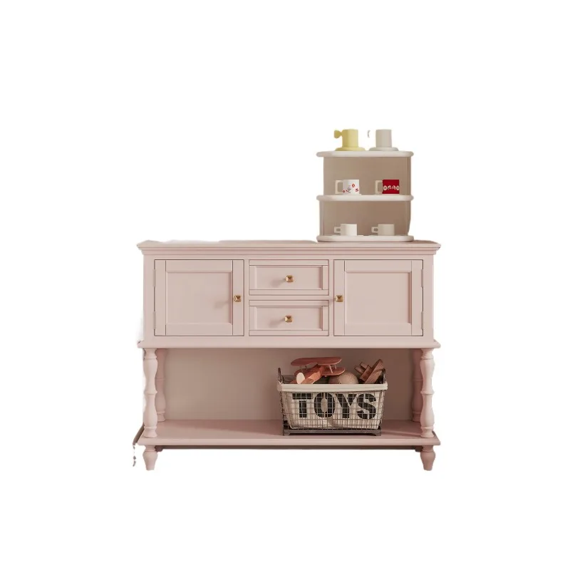 Dopamine porch cabinet, facing the door, household pink locker.