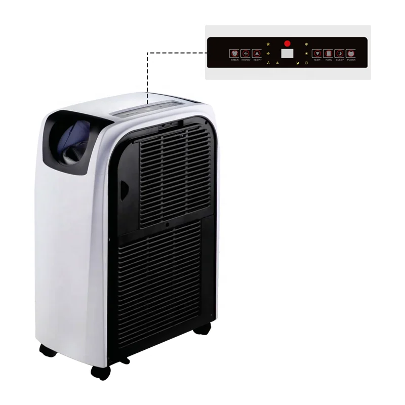 Puremind Hot Selling 3 in 1 Cooling Heating Dehumidifying 14000Btu R410a Mobile Portable Air Conditioner House Air Cooling