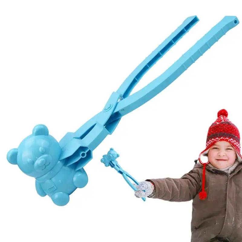 

Приспособление для изготовления снежных шаров, зажим в форме медведя, игрушки для зимних снежных шаров, инструмент для борьбы с зимними снежными шариками, инструмент для создания снега с ручкой