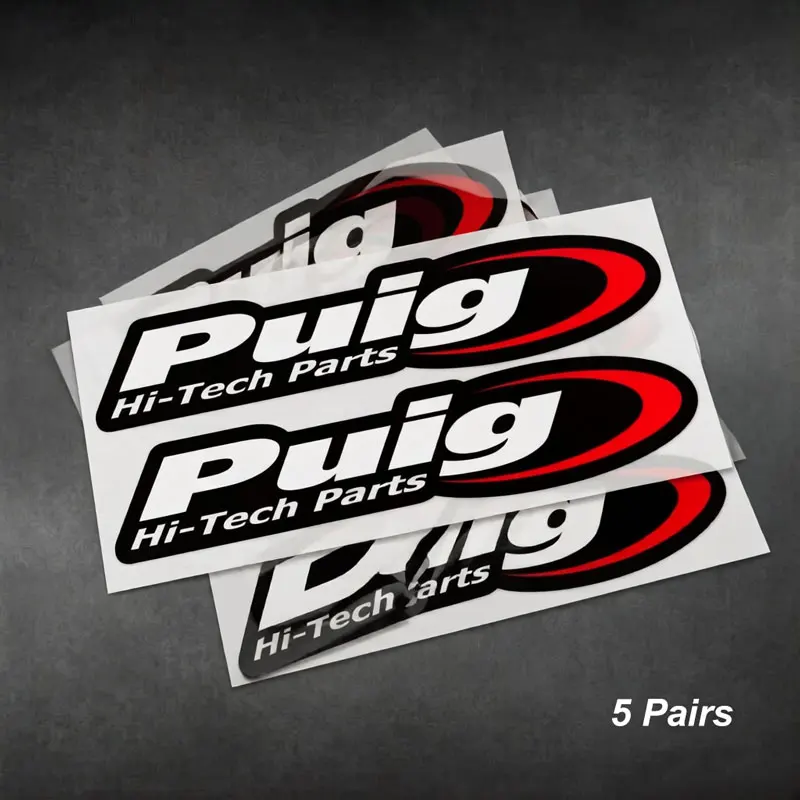 Wholesale 5Pairs Racing Fairing Decals Vinyl Sticker Set Waterproof Reflective for Motorcycle Helmet Windscreen DIY