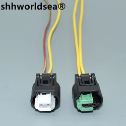 shhworldsea 2 Hole 1-968790-2 Auto Small Current Socket 1718555-1 Car Waterproof Connector Automobile Parts