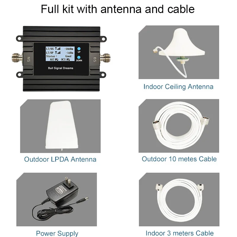 Easyboost 4G 5G Signaalversterker 2G 3G 4G Gsm Celullar Versterker Lte700, Lte800, Egsm900, Dcs/Lte1800 Tuya App Monitoring