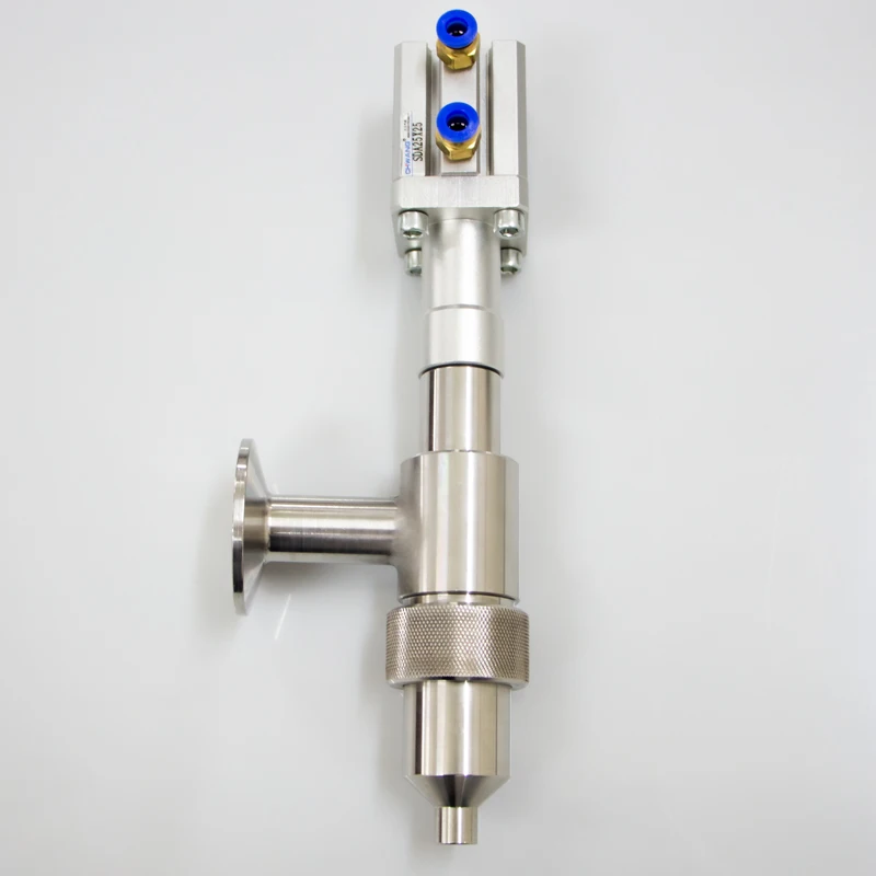 304 Stainless Steel Anti-Drip Filling Head Straight Chuck Nozzle for Pneumatic Filling Machine