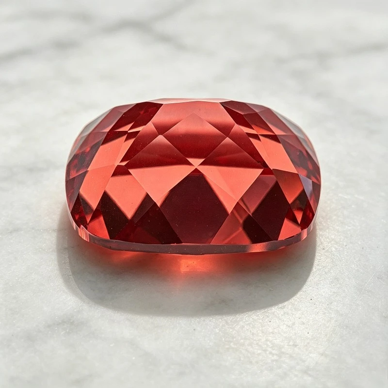 Top Lab Grown Sapphire Rectangular Cushion Cut Fire Lotus Gemstone for DIY Ring Necklace Earrings Making Selectable Certificate