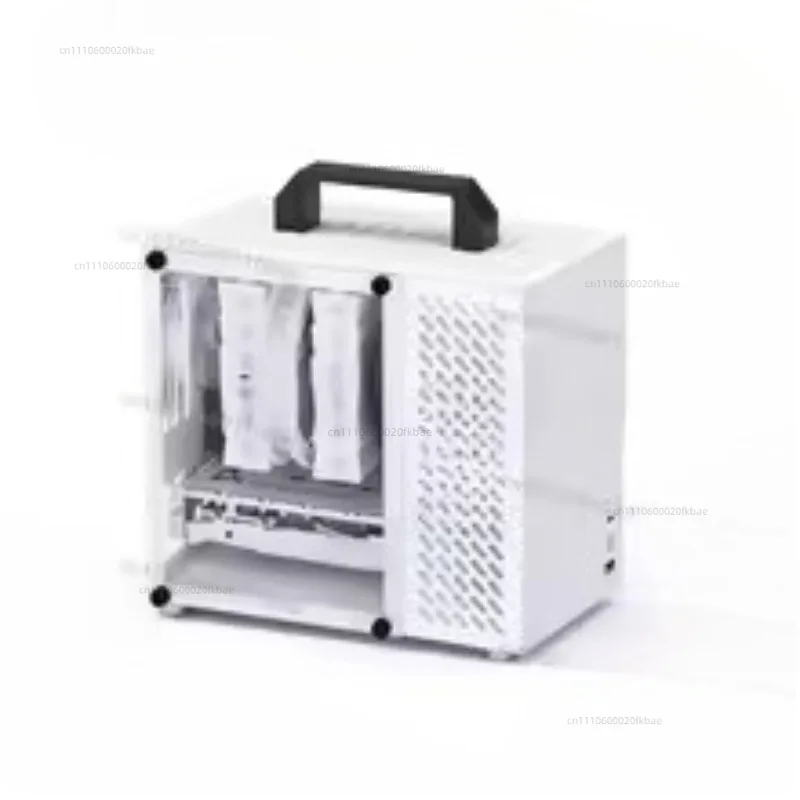 Portable Side Transparent Desktop Computer SFX Power Supply Small All Aluminum Chassis Non K66