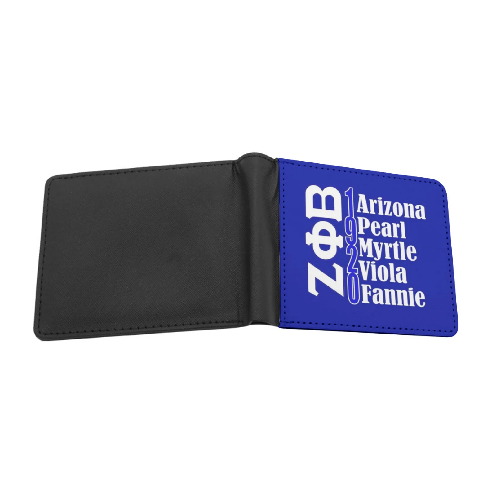 1 Arizona 9 Pearl 2 Myrtle Viola Fannie Zeta Phi Beta 1920 2020 Personalized Wallet For Men And Women Pu Leather Short Pocket