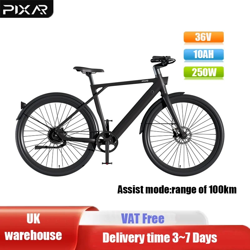 AliExpress NONE PIXAR S900 500W City Electric Bicycle 36V 10Ah Battery 28*1.8” Tire Mechanical Disc Brakes City Road E-Bicycle