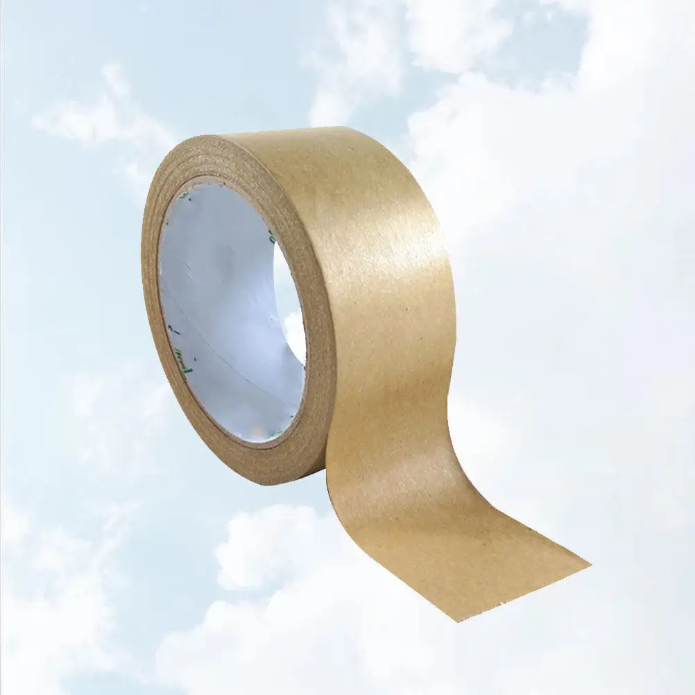 クラフト紙テープ-80mm-ソリッドカラー-ギフトラッピング装飾テープ-diyペーパーテープ-自己粘着-パーティーデコレーション-高粘着性