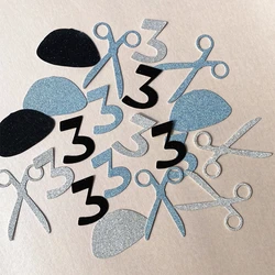 Upsherin Haelka Age 3 Scissors Tzitzit Confettis Jewish Boy Birthday Party Decorations Haircut Table Decor